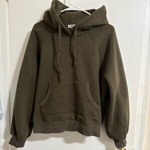 Oversized Olive Green Hoodie